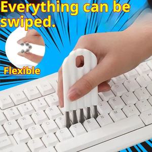 Mini Cepillo de Limpieza Ecológico para Ranuras Curvas Modelo 2222 para Ventanas, Botellas de Agua, Tazas, Espacios, Teclado de Computadora Ouranmi - Product Image 3