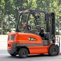 Chariot élévateur électrique de 2,5 tonnes alimenté par batterie au lithium, chariot élévateur de stockage LiFePO4 à longue durée de vie, fabriqué en Chine