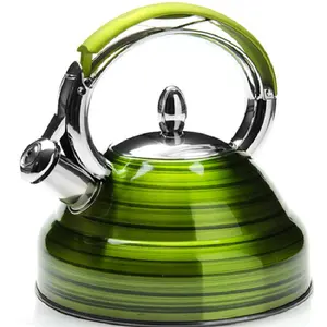 Heavy Gauge Stainless Steel Kettle 0.8 l Ningbo Hotel Metal Kettle Water Whistling Kettle