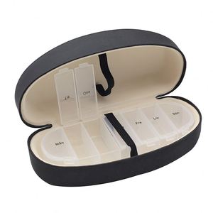 7 <b>Cases</b> <b>Glasses</b> 7 Day Wholesale Plastic Pill Box Bulk Logo Plastics Tablet Pill Box <b>Case</b> Organizer - Product Image 2
