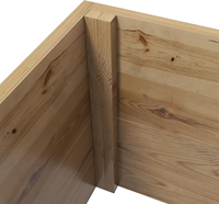 Jardinière carrée traditionnelle en bois, grande, avec treillis, pour potager surélevé, écran d'intimité, pour cultiver légumes, herbes et fleurs dans le jardin ou sur la terrasse
