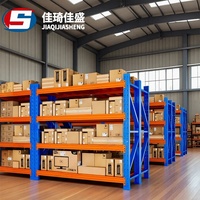Étagère de stockage standard multi-niveaux à installation rapide, de capacité moyenne, avec panneau de séparation pour le stockage de marchandises logistiques