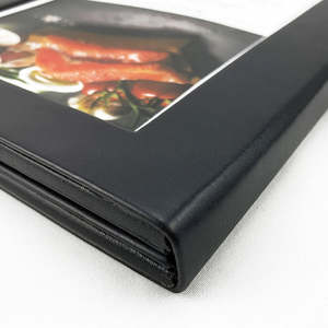 Menú de Restaurante LED de Cuero Sintético Negro con MOQ Bajo, 3 Vistas Iluminadas, Menú Retroiluminado LED A4 - Product Image 5