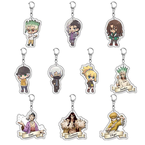 Porte-clés en acrylique Chrome <span class=keywords><strong>Anime</strong></span> <span class=keywords><strong>Dr</strong></span>. <span class=keywords><strong>Stone</strong></span> Ishigami Senkuu Kohaku, ornements mignons pour sacs à dos d'étudiants, cadeaux breloques - Product Image 1