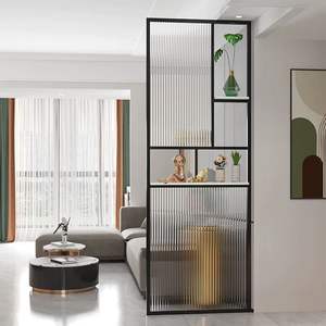 Soluzioni di Privacy funzionale moderno divisorio in acciaio inox per ambienti di vita contemporanei - Product Image 4