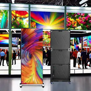 Led-Anzeige Werbung Digital Indoor Lcd Beschilderung Wand Video für Show transparenter Touch-Boden P2.5 Paneel Kiosk X Poster Bildschirm