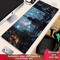 Tapis de souris extra large pour garçons, jeux e-sport, épaissi, point de couture renforcé, antidérapant, style anime, pour filles, bureau, ordinateur