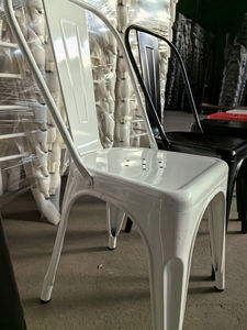 무료 샘플 도매 야외 정원 의자 레스토랑 철 Tolixs 신라 쌓을 수있는 레스토랑 금속 프레임 식당 의자 - Product Image 4