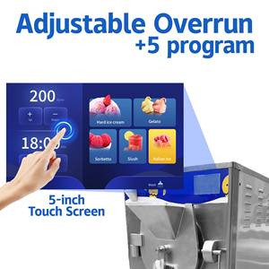 เครื่องทำไอศกรีมแบบแข็งขนาดใหญ่ 40 ลิตร ความจุสูง สำหรับใช้ในเชิงพาณิชย์ ปรับระดับการ<span class=keywords><strong>ผล</strong></span>ิตได้ เครื่องทำเจลาโต้<span class=keywords><strong>ผล</strong></span><span class=keywords><strong>ไม้</strong></span>แบบแบทช์ฟรีซเซอร์ เครื่องทำไอศกรีม - Product Image 2