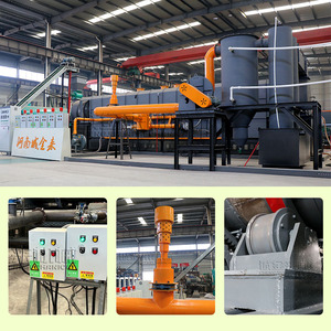 Machine de fabrication de biochar et de charbon de bois à partir de copeaux de bois, sciure et coques de riz, moteur, capacité 300-3000 kg, construction en acier inoxydable - Product Image 3