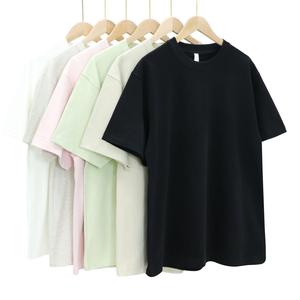 เสื้อยืดคอตตอนหนัก 330 กรัม สำหรับผู้ชาย เสื้อยืดหนาพิเศษ 300 กรัม ทรงโอเวอร์ไซส์ ไหล่ตก คอกลม ทรงบ็อกซี่ - Product Image 1