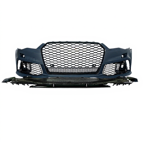 Nouvelle coque de pare-chocs avant PNB noir brillant pour Audi A6 C7.5 S6 RS6 16-18 avec découpes pour capteurs d'aide au stationnement à clipser, haute qualité, garantie 6 mois - Product Image 1