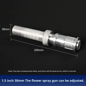 <span class=keywords><strong>Pistolet</strong></span> à eau de jardinage agricole de haute qualité, avec buse réglable, connecteur en alliage d'aluminium, haute pression, pulvérisation DC, noir - Product Image 6