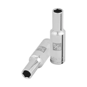 Juego de Llaves de Tubo de 6 Puntas, 6 Pulgadas y 5/16 de Pulgada de Largo, con Accionamiento de 3/8 de Pulgada, Marca TRUPER - Product Image 1