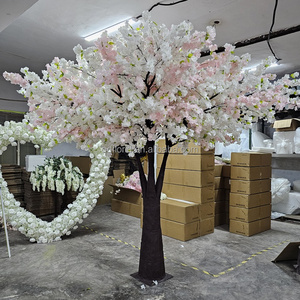 A107 10ft 12ft albero di fiori di grandi dimensioni albero artificiale di seta rosa grande in fibra di vetro finto fiore di ciliegio albero per decorazione di nozze - Product Image 6