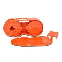 Nettoyeur de connecteurs à fibre optique, boîte de nettoyage de fibre optique CLE-BOX-S pour connecteurs SC/FC/MU/LC/ST/D4/DIN, plus de 500 nettoyages, couleur rouge