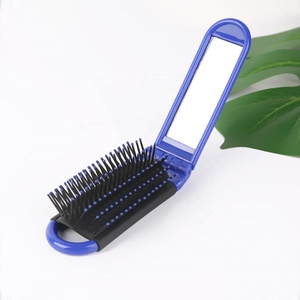 Compact pliant brosse à cheveux miroir poche taille voyage cheveux outil pour voiture sac de sport sac à main casier natation <span class=keywords><strong>Camping</strong></span> pagaie évent - Product Image 3