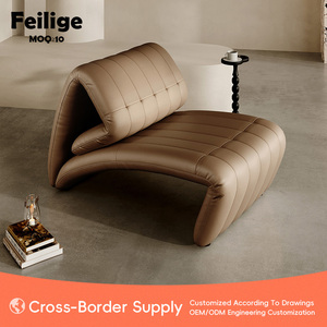 Sang Trọng Duy Nhất Da Phòng Khách Ghế Đồ Nội Thất Cậu Bé Lười Biếng Ngồi Có Thể Ngả Ghế Cho Rạp Chiếu Phim, Tùy Chỉnh Trong Nhà Gấp Ghế Giường Cho Các Sự Kiện - Product Image 3