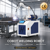 Robot de soudage laser MIG collaboratif CE, manipulateur 6 axes, pédiment de programmation, pour l'usinage de grande quantité de moteurs en acier inoxydable en série en usine