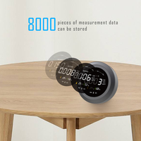 Détecteur de pollution de l'air PTOTMEX PTH-3M avec moniteur APP, capteur de formaldéhyde, affichage de l'humidité, respectueux de l'environnement, GS 1
