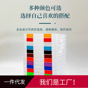 Xunlang Transparent <b>File</b> Box A4 Size Office <b>Organizer</b> Desktop Storage Container Plastic Document Holder for Home and School Use - Product Image 4