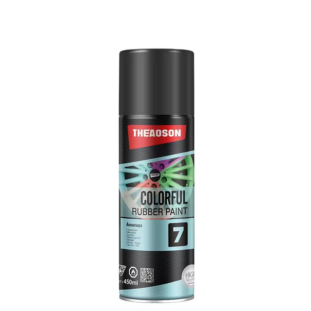 THEAOSON Car Paint Decorative Colorful Rubber Spray Acrylic Peelable Plastic Dip Rubber Car Rim Film Bottle Rubber Paint