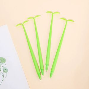 Bolígrafo de Gel de girasol de <span class=keywords><strong>trébol</strong></span> de dibujos animados, bolígrafo de Gel suave de hoja creativa, forma de hierba de flor, <span class=keywords><strong>papelería</strong></span> de oficina para estudiantes, venta al por mayor - Product Image 2