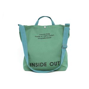 Inside Out <b>Canvas</b> Tote <b>Bag</b> Large 100% Cotton Simple Casual Women's Weekender <b>Bag</b> <b>Black</b> - Product Image 5