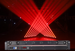 Luz Móvil de Cabeza Láser de Aleación de Aluminio de 8 Ojos RGBW 4 en 1 de 10W |   Proyector 2 en 1 con Efecto Wash Beam, IP20, 18000 Lúmenes, CRI 95, para Conciertos, Bares y Clubes - Product Image 3