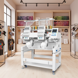 Machine à broder professionnelle à grande vitesse Disen, 1200 tr/min, 12 aiguilles, machine à broder informatisée à 2 têtes, double tête - Product Image 1
