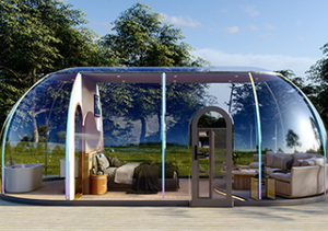 Moderne Sterrenhemel Eetzaal Prefab Bubble Tiny Houses Buiten Glamping Koepels Met Afneembare Pc <span class=keywords><strong>Tent</strong></span> Voor Hotels En Badkamers - Product Image 6