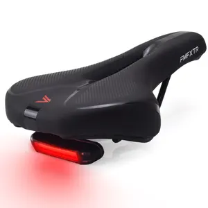 MTB Bicycle Taillight Seat With USB Port For Charging Mountain Bike Saddle Soft And Comfortable With Taillight Bicycle Parts