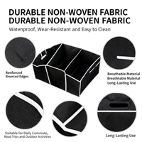 Organisateur de coffre de voiture pliable, écologique et durable, boîte de rangement pliable pour coffre de voiture, camion, SUV
