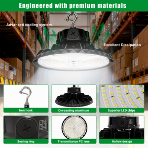 Power & CCT điều chỉnh <span class=keywords><strong>UFO</strong></span> LED Đèn IP65 không thấm nước <span class=keywords><strong>UFO</strong></span> ánh sáng bay cao cho Nhà kho nhà xưởng nhà máy phòng tập thể dục nhà để xe - Product Image 3