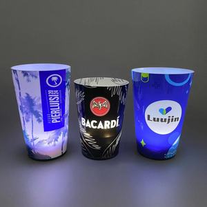 12oz 14oz lỏng kích hoạt dẫn cup với ánh sáng dẫn với công suất 420ml (pin bao gồm) tùy chỉnh bề mặt đầy đủ màu sắc - Product Image 1