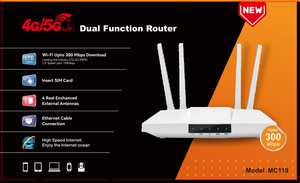 PIX-LINK 2026 Nouveau routeur modem sans fil MC119 avec routeur Wifi 300 Mbps 4g Lte avec emplacement pour carte SIM <span class=keywords><strong>4</strong></span> antennes externes Utilisation domestique - Product Image 5