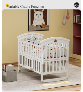 Cuna Convertible 3 en 1 CLAF <span class=keywords><strong>BEBE</strong></span>, Nueva Tendencia, Estándares de Seguridad, Muebles para Guardería, Cunas para Bebés en Línea, con Descuento - Product Image 6