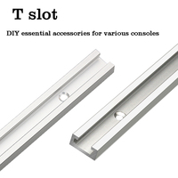 Rail d'onglet et fente en T Type 19 en alliage d'aluminium, idéal pour le travail du bois sur une scie/routeur et la Table de travail