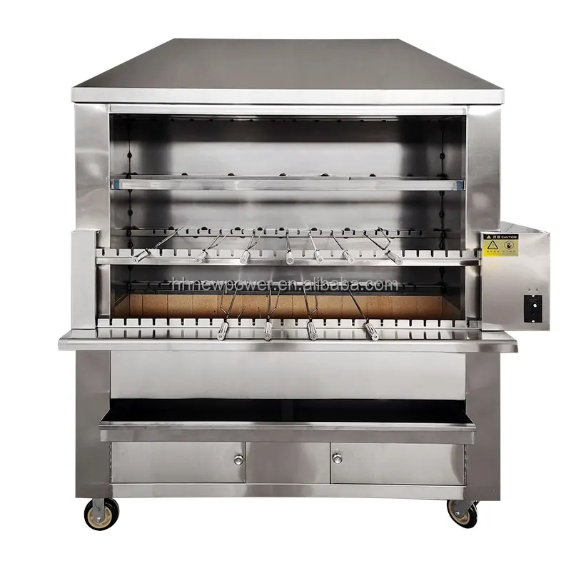 उच्च गुणवत्ता, आसानी से संचालित होने वाला मेमना बीफ चिकन रोटरी बारबेक्यू ग्रिल मशीन, बिक्री पर ताजा मांस भूनने के उपकरण