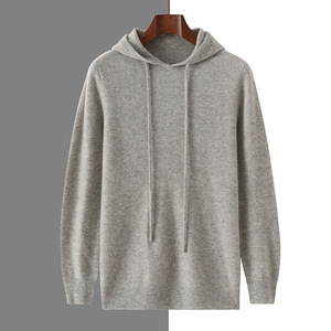 2025 A/W <strong>Men's</strong> Premium <strong>Merino</strong> <strong>Wool</strong> Anti-Pilling Hooded Sweater Seamless Knit Pullover Thermal <strong>Base</strong> <strong>Layer</strong> 240g <strong>for</strong> Winter Front - Product Image 4