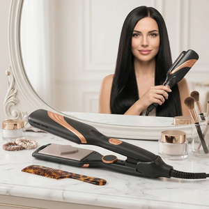 Lisseur de cheveux électrique <span class=keywords><strong>professionnel</strong></span> AINI 2 en 1, fer à lisser portable, lisseur de cheveux en céramique, lisseur de cheveux de voyage - Product Image 1