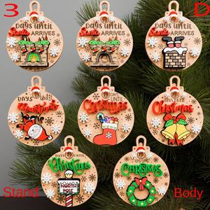 Colgante de caramelo en forma de Papá Noel transfronterizo nuevos adornos de cuenta regresiva de Navidad para decoración de regalo artesanal de fiesta en casa - Product Image 1