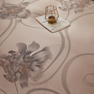 Sang Trọng Phong Cách Châu Âu Ai Cập Bông Khăn Ga Giường Jacquard 4Pcs <span class=keywords><strong>Comforter</strong></span> Duvet Bìa Nâu 4 Mảnh Bộ Đồ Giường Bộ - Product Image 6