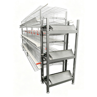 Cage à poules pondeuses de type H, 3 niveaux, 4 portes, pour l'élevage avicole – Équipement de ferme en promotion