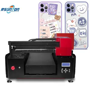 RSUNTON A3 Uv Printer Pvc Ceramic Tile Trading Playing Printing Machine Phone Cover Printing Machine