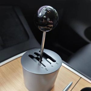 Manette de vitesse levier de vitesse boule polie <span class=keywords><strong>bâton</strong></span> de changement de vitesse grande sensation de changement de vitesse pour Tesla modèle Y modèle 3 Installation facile - Product Image 6