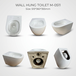 Tornado Flush Ceramic Wall Hung Toilet Soft Close Seat Cover Dual Flush Wall Mounted Water Closet for Modern Projects - Product Image 1