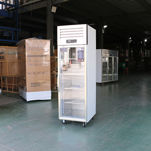 Réfrigérateur vertical commercial à 3 portes vitrées en acier inoxydable pour cuisine, restaurant, légumes et fruits - Product Image 5