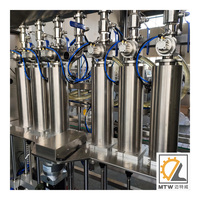 Machine de remplissage automatique MTW à 8 têtes pour canettes, bouteilles, bière, cocktails, jus de fruits et vin