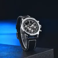 Jam Tangan Pria Benyar 5188 Fashion Terbaru, Jam Quartz Mewah untuk Bisnis, Kalender, Kronograf, Tahan Air